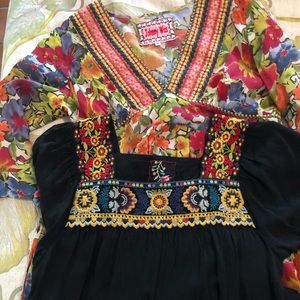 Bundle of 2 Johnny Was Embroidered Tunics, Sz S